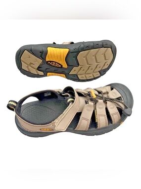 Keen Youth 5 Sandals Newport H2 Tan Waterproof Sport Shoes Boy Girl Scout School